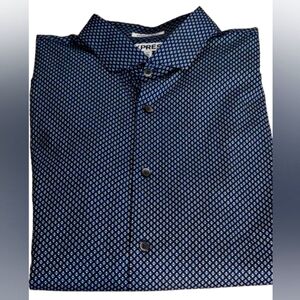 📣Express Men's Fitted Button Up Shirt Long Sleeve👕 Like 🆕 Once 2XL 18-18.5